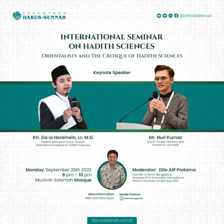 International seminar for hadith sciences Orientalists and the critique of hadith sciences